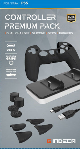 Mando ps5 Controles Indeca Controller Premium Pack - Dual charger/silicone/grips/triggers Mando ps5 Controles Indeca Controller Premium Pack - Dual charger/silicone/grips/triggers